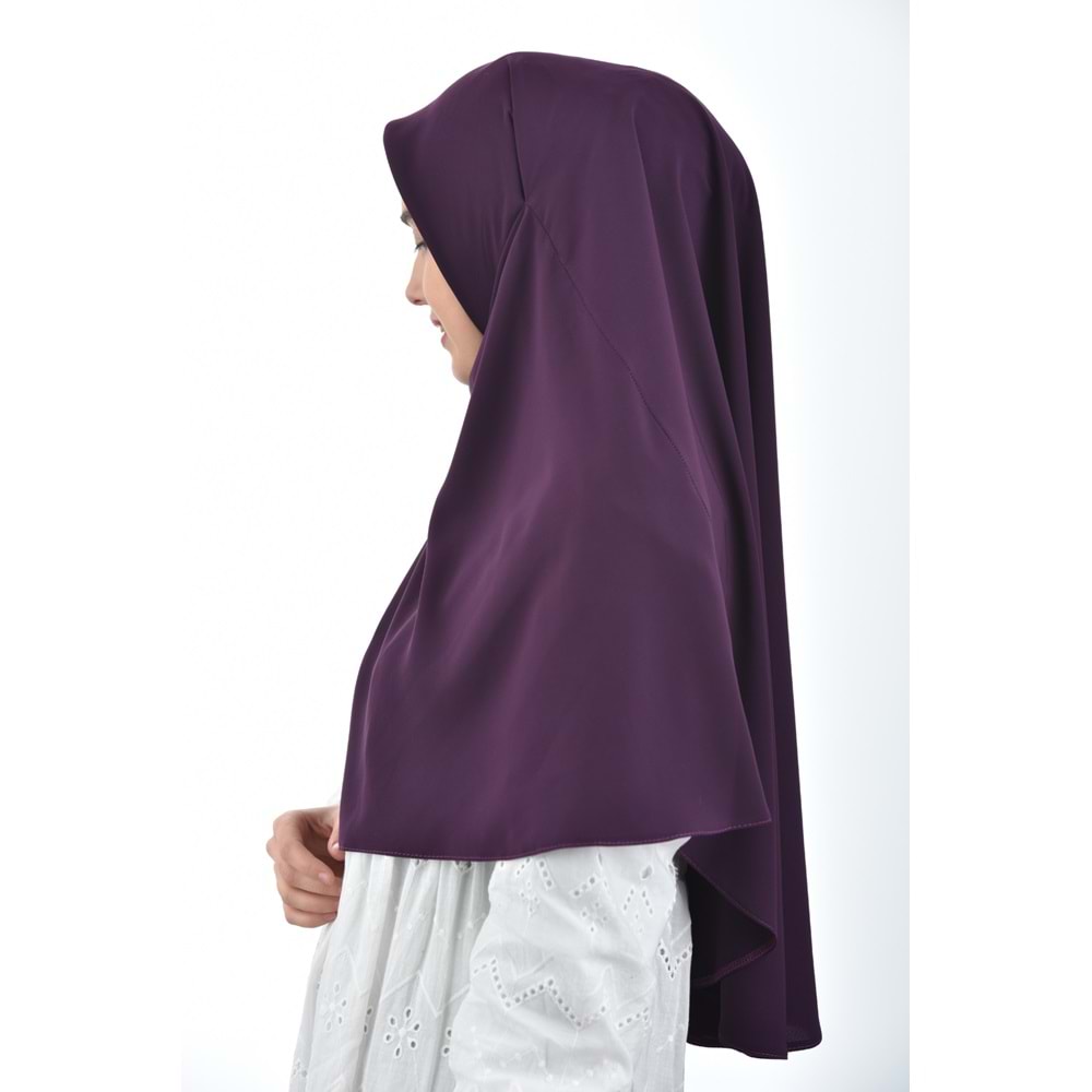 AKILLI BAĞCIKLI PEÇE EŞARP OVAL, MÜRDÜM