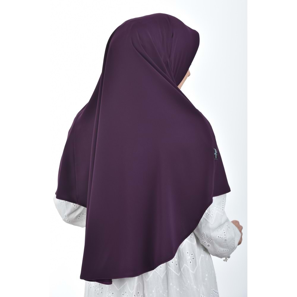 AKILLI BAĞCIKLI PEÇE EŞARP OVAL, MÜRDÜM