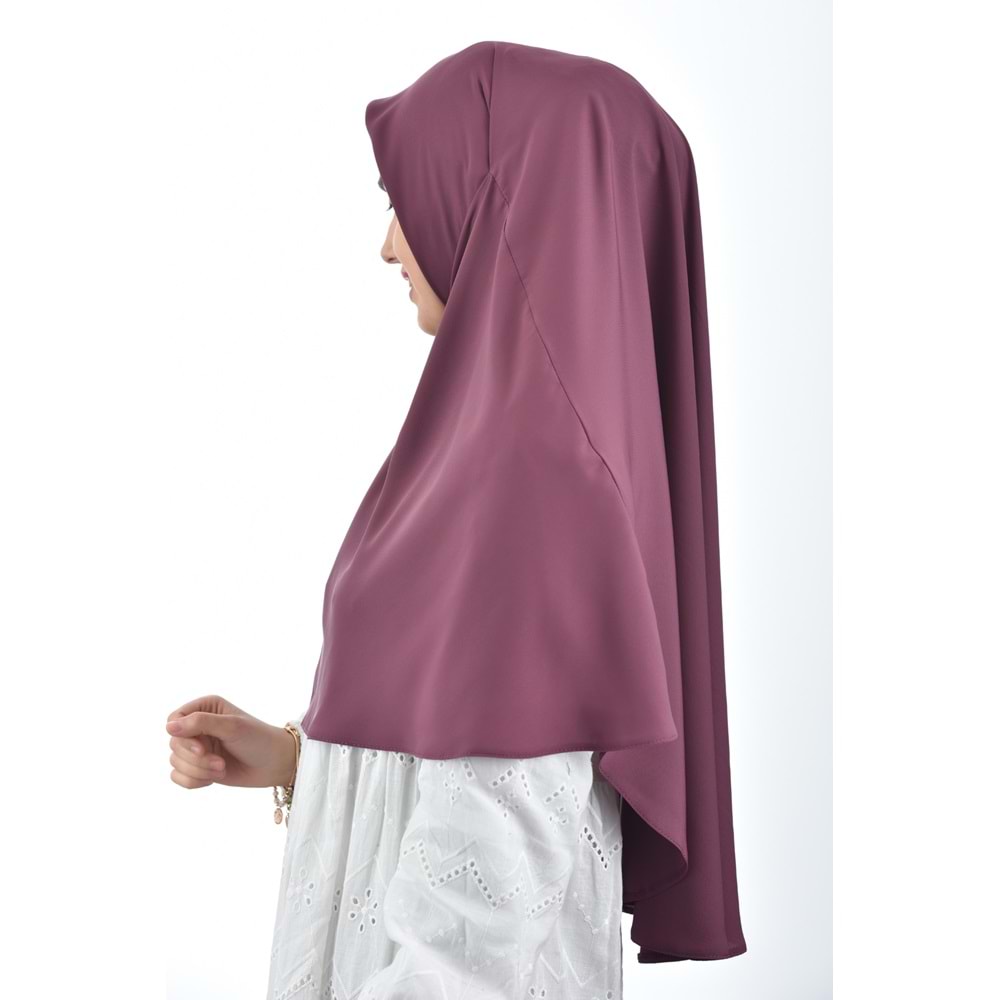 AKILLI BAĞCIKLI PEÇE EŞARP OVAL, GÜL KURUSU