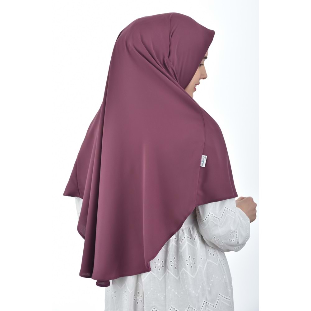 AKILLI BAĞCIKLI PEÇE EŞARP OVAL, GÜL KURUSU