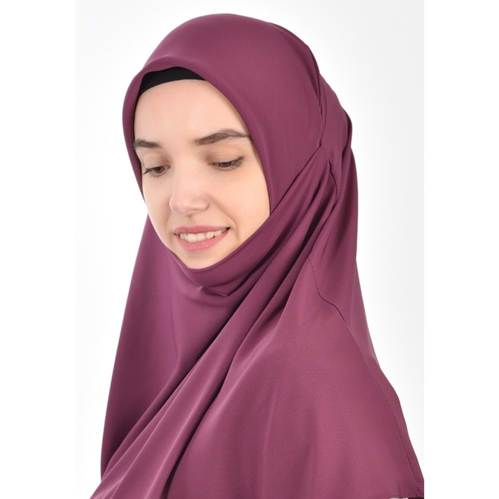 AKILLI BAĞCIKLI PEÇE EŞARP OVAL, GÜL KURUSU