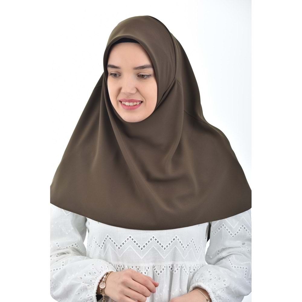 AKILLI BAĞCIKLI PEÇE EŞARP OVAL, HAKİ