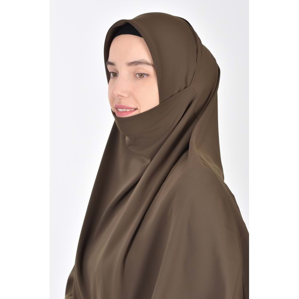 AKILLI BAĞCIKLI PEÇE EŞARP OVAL, HAKİ