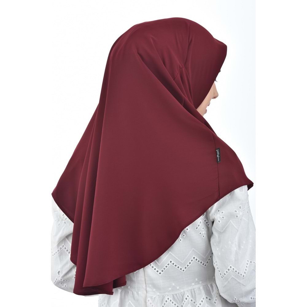 AKILLI BAĞCIKLI PEÇE EŞARP OVAL, BORDO