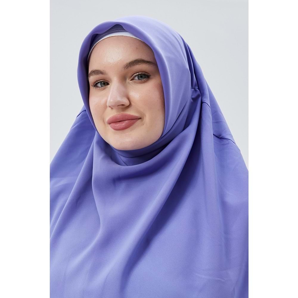 AKILLI BAĞCIKLI PEÇE EŞARP OVAL, EFLATUN - HAYAL HANIM - S