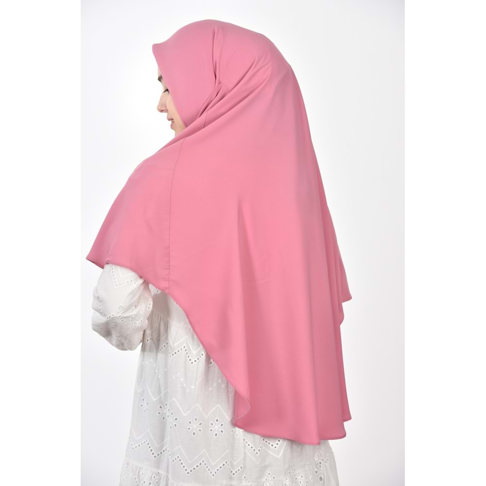 AKILLI BAĞCIKLI PEÇE EŞARP,OVAL (KENDİNDEN BONELİ), PEMBE