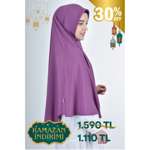 AKILLI BAĞCIKLI PEÇE EŞARP OVAL, AÇIK FUŞYA