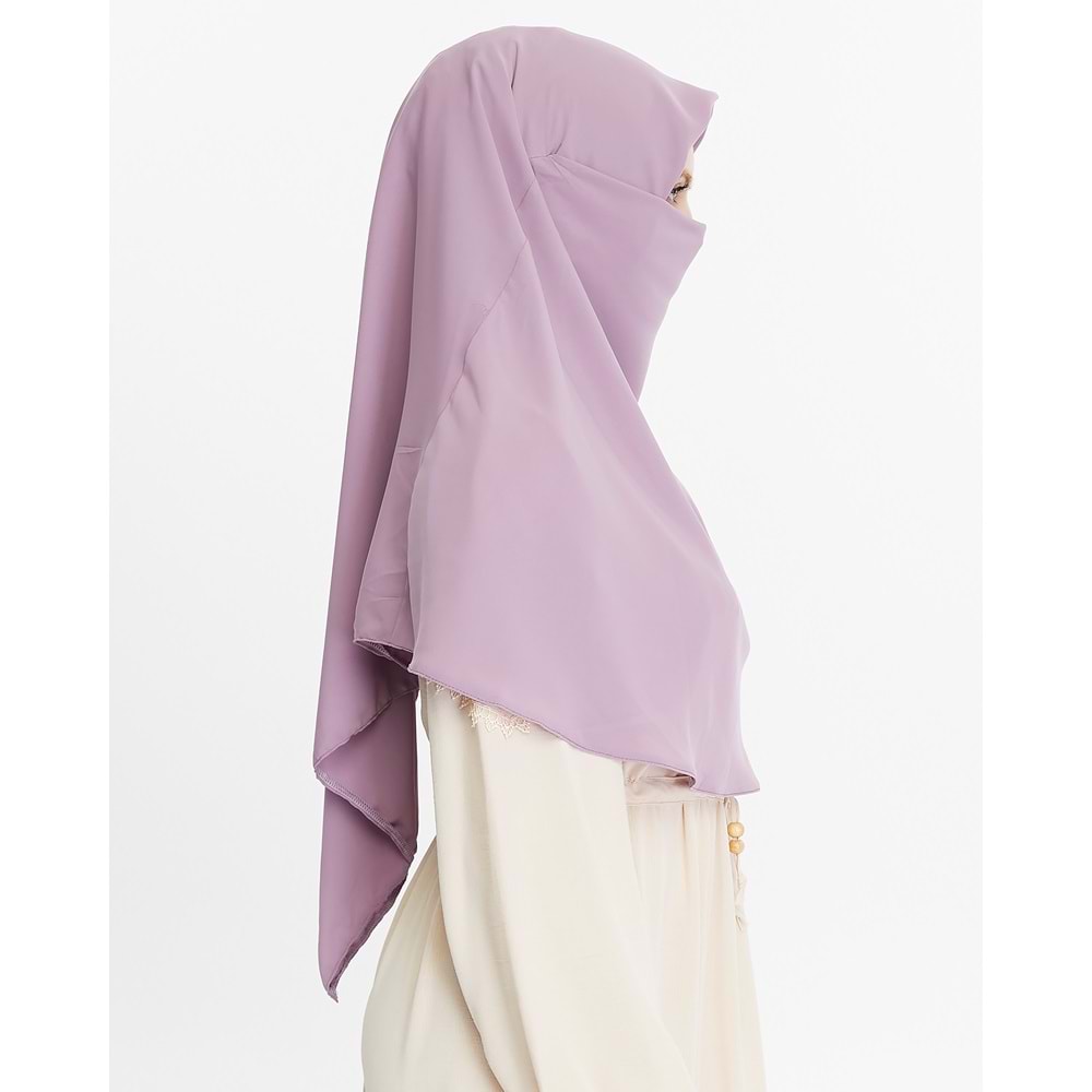 AKILLI BAĞCIKLI PEÇE EŞARP ARKASI ÜÇGEN, LİLA - HAYAL HANIM - M